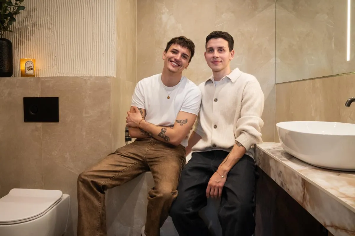 Koupelna influencerů Luboše & Jana
